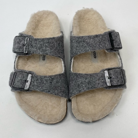 Birkenstock Arizona Happy Lamb Kids slides size 12 - Picture 3 of 7